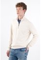 Tennis Buzo Regular Fit Con Media Cremallera En Algodón Beige Para Hombre de Tennis