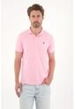 Tennis Polo En Tela Piqué Licra Rosada Para Hombre de Tennis