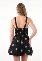 Tennis Vestido Corto Con Falda Tipo Globo Y Flores En Relieve Para Mujer de Tennis