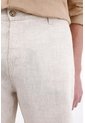 Tennis Bermuda Chino Con Textura Natural En Lino Beige Crudo Para Hombre de Tennis