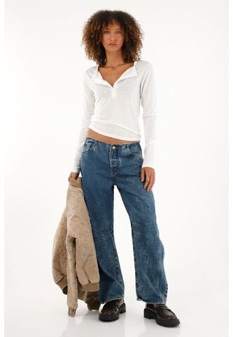 Tennis Camiseta Manga Larga Crudo Para Mujer Tennis