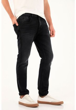 Tennis Jean Nudy Tiro Medio Negro Para Hombre
