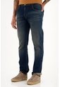 Tennis Jean Nudy Azul Tiro Medio Con Bigotes 3D Para Hombre de Tennis