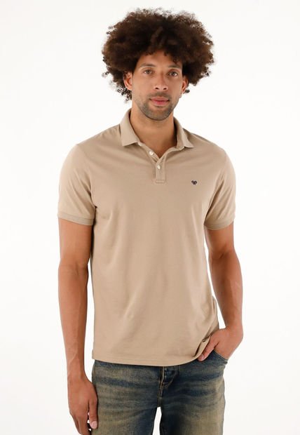 Polo Café Licrada Para Hombre