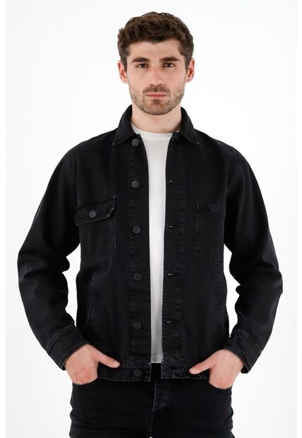 Tennis Chaqueta Oversize Negro Para Hombre