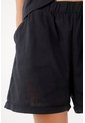 Tennis Short Con Pretina Elástica Negro Para Mujer de Tennis