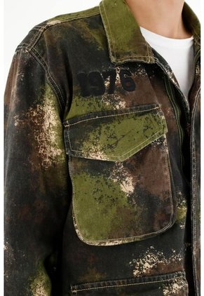 Tennis Abrigo Estampado Tipo Parka Para Hombre