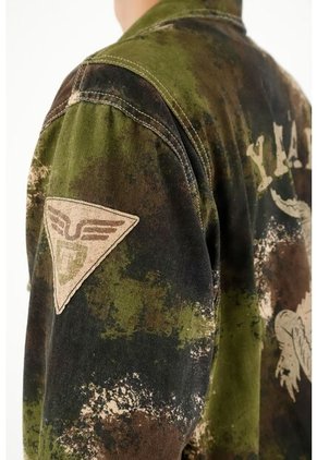 Tennis Abrigo Estampado Tipo Parka Para Hombre