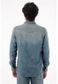 Tennis Camisa Para Hombre De Algodón índigo Fit Relajado Lavado Vintage de Tennis