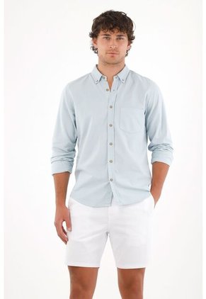 Tennis Bermuda Tipo Chino Blanca Para Hombre