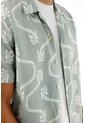 Tennis Camisa Con Estampado De Palmeras Para Hombre de Tennis