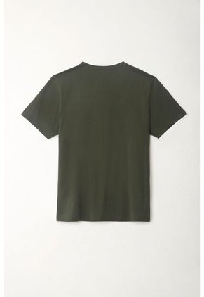 Camiseta Manga Corta Verde Para Hombre