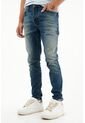Tennis Jean Super Skinny Tiro Medio Azul Para Hombre de Tennis