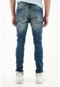 Tennis Jean Super Skinny Tiro Medio Azul Para Hombre de Tennis