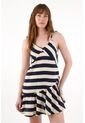 Vestido Corto Con Diseño A Rayas Para Mujer de Tennis