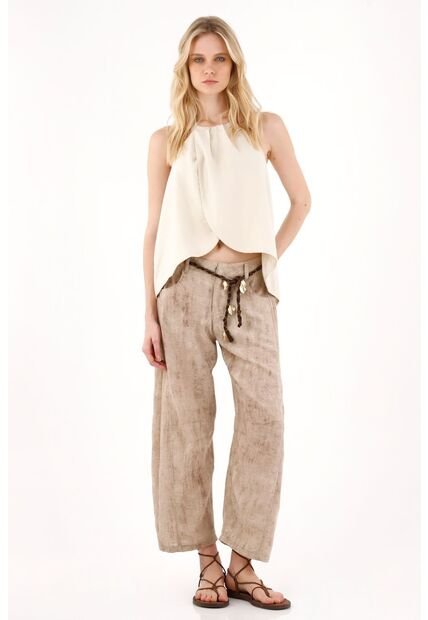 Tennis Pantalón Horseshoe Estampado Para Mujer