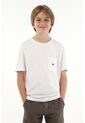 Camiseta Blanca Con Bordado Y Bolsillo Para Niño de Tennis