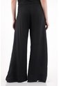 Tennis Pantalón Wide Leg En 100% Lino Negro Para Mujer de Tennis