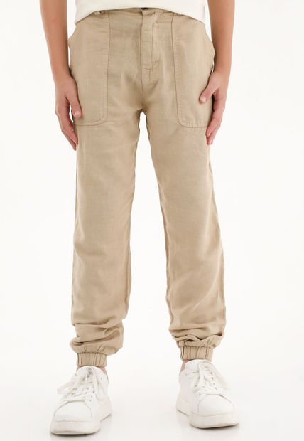 Pantalón Jogger Con Teñido Overdye Para Niño