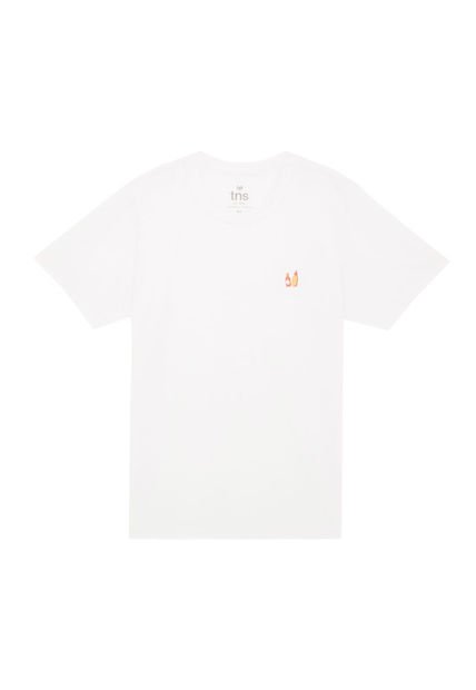 Camiseta Básica De Silueta Tradicional Blanca Para Hombre