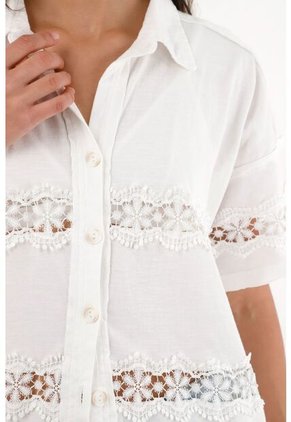 Tennis Camisa Manga Corta Con Cortes Decorativos Para Mujer