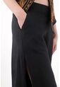 Tennis Pantalón Wide Leg En 100% Lino Negro Para Mujer de Tennis