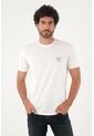 Tennis Camiseta Para Hombre Algodón Blanco Regular Con Gráfico de Tennis