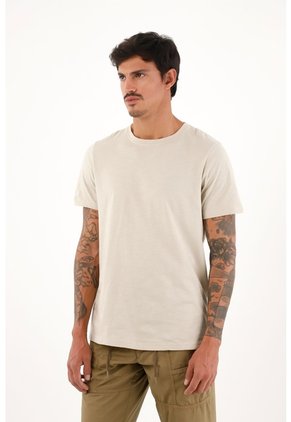 Camiseta En Tela Jersey Crudo Para Hombre