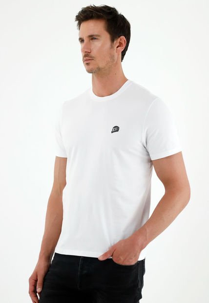 Camiseta Blanca Manga Corta Para Hombre