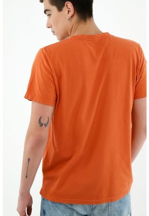 Camiseta Naranja Relax Para Hombre