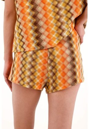 Tennis Bermuda Con Pretina Elástica Tejida Para Mujer