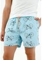 Pantaloneta De Baño De Hombre, Silueta Confort, Con Estampado De Bicicletas de Tennis