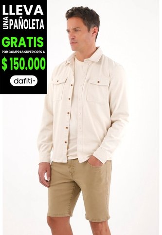 Tennis Bermuda Nudy Con Efecto Vintage Crudo Para Hombre Tennis