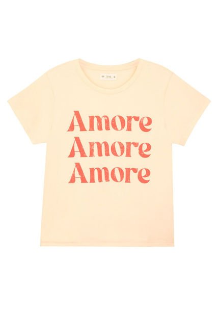 Camiseta Amarilla Manga Corta Para Mujer