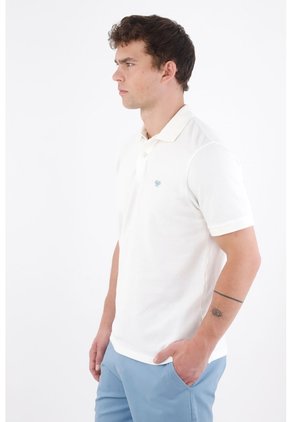 Tennis Polo Clásico Con Bordado De Raquetas En Algodón Blanco Para Hombre