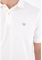Tennis Polo Clásico Con Bordado De Raquetas En Algodón Blanco Para Hombre de Tennis