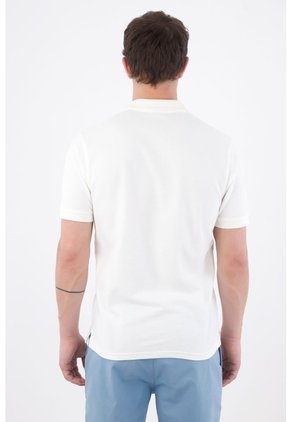 Tennis Polo Clásico Con Bordado De Raquetas En Algodón Blanco Para Hombre
