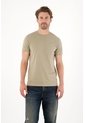 Tennis Camiseta Manga Corta Con Raqueta Bordada Verde Para Hombre de Tennis