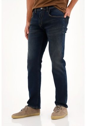 Tennis Jean Recto Tono Oscuro Con Efecto Resinado Para Hombre