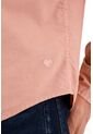 Camisa Oxford Manga Larga Rosada Para Hombre de Tennis
