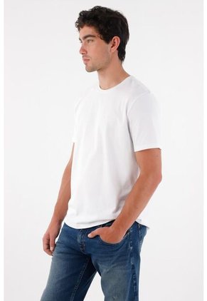 Tennis Camiseta Básica Con Raqueta Blanca Para Hombre