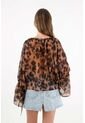 Tennis Camisa Animal Print Con Leve Transparencia Para Mujer de Tennis