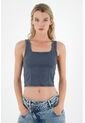 Camiseta Manga Sisa Gris Para Mujer de Tennis