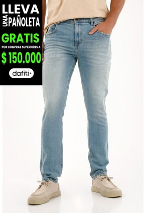 Tennis Jean Nudy Tono Claro Con Textura Lisa Para Hombre