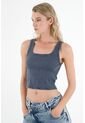 Camiseta Manga Sisa Gris Para Mujer de Tennis