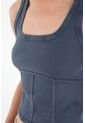 Camiseta Manga Sisa Gris Para Mujer de Tennis
