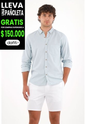 Tennis Bermuda Tipo Chino Blanca Para Hombre Tennis