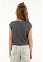 Camiseta Gris Con Estampado De Moto Para Niña de Tennis