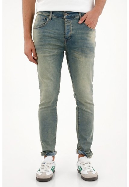 Tennis Jean Azul Super Skinny Para Hombre
