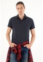 Tennis Polo Azul Con Raqueta Bordada Para Hombre de Tennis